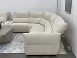 Blossom Curve Power Reclining Sectional with Console Table