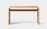 Columbine Travertine Large Rectangle Side Table